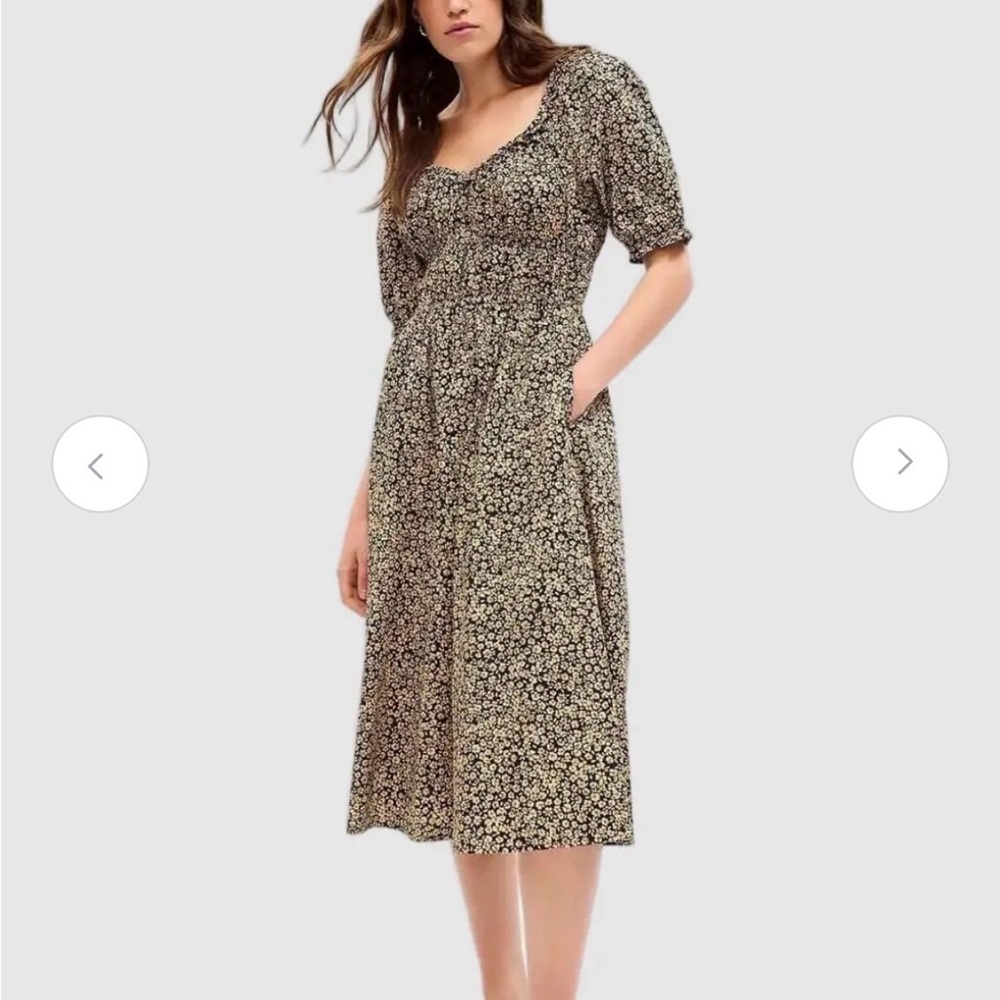 GAP Puff Sleeve Floral dress NWOT